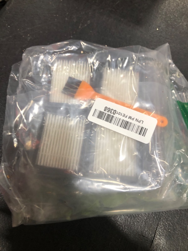 Photo 1 of 10 Pack High-Efficiency Filter Replacement for Roomba e, i & j Series - Compatible with iRobot Roomba i3 i7 j7 i4 i6 E5 E6 & Plus (+) Models, Part #4639161, with Cleaning Brush