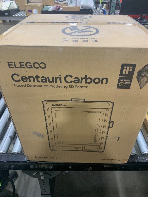 Photo 1 of ELEGOO Centauri Carbon 3D Printer, CoreXY 500mm/s High Speed Printing with Auto Calibration, 320°C Nozzle and Built-in Camera, Ready to Print Out of The Box, 256x256x256mm Printing Size