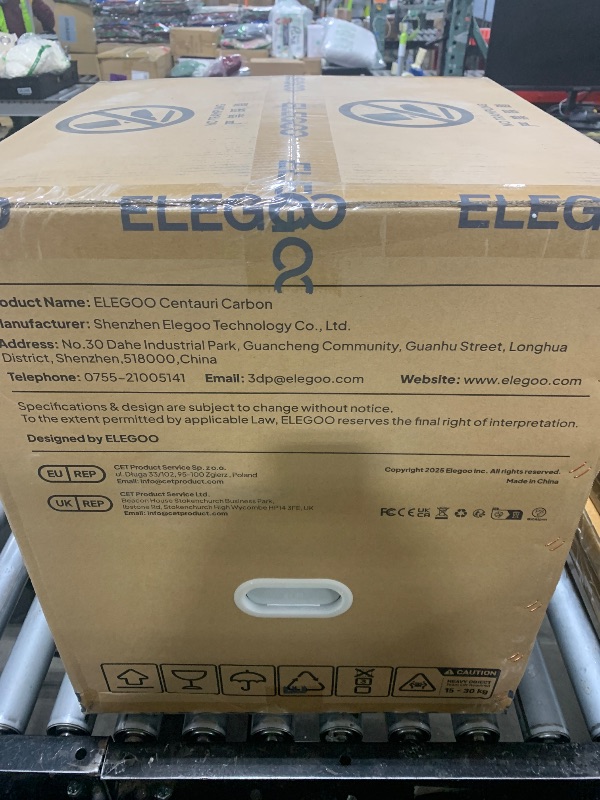 Photo 1 of ELEGOO Centauri Carbon 3D Printer, CoreXY 500mm/s High Speed Printing with Auto Calibration, 320°C Nozzle and Built-in Camera, Ready to Print Out of The Box, 256x256x256mm Printing Size