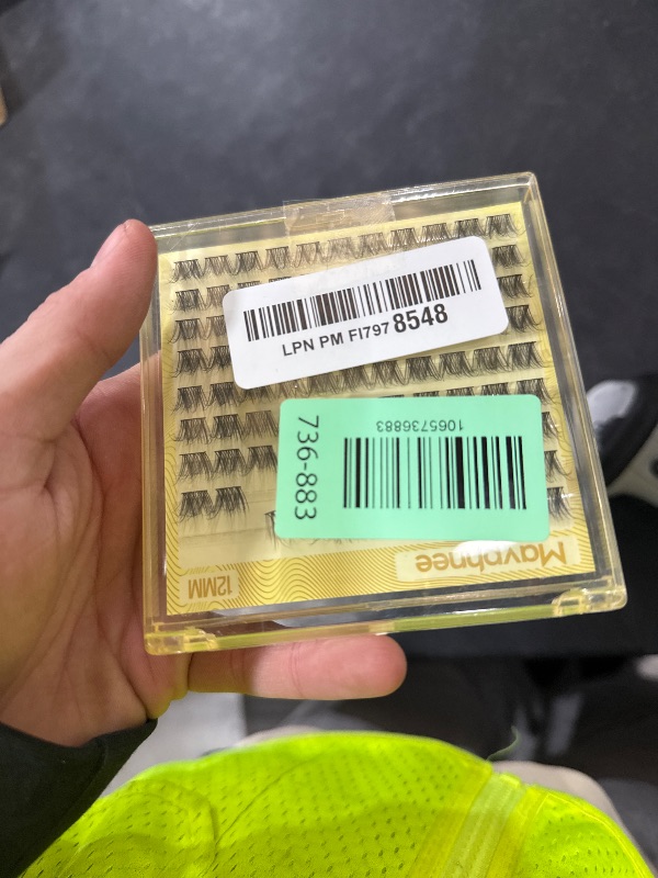 Photo 1 of 12MM Lash Clusters Short Natural Eyelash Cluster 3D Fluffing Individual Lashes CC-Curly Cluster Eyelash Extensions 99Pcs Wispy Cluster Lashes for Daily Wear