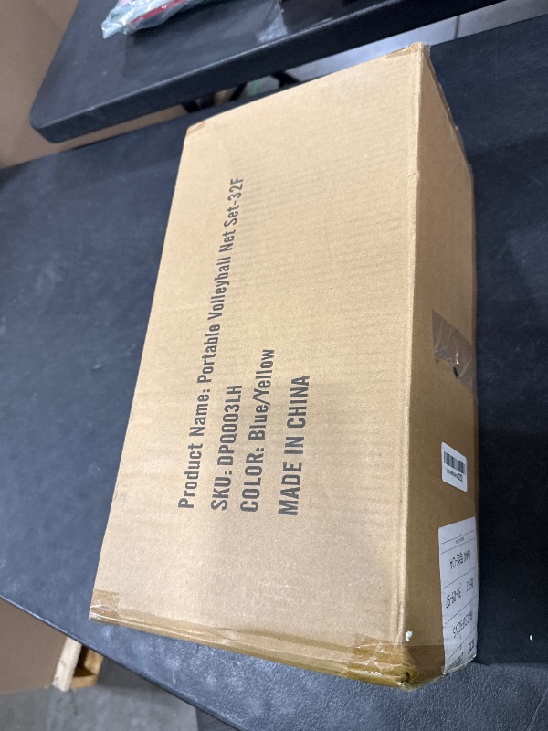 Photo 1 of 32ft Regulation Size Portable Outdoor Volleyball Net Set System for Backyard Beach with Height Adjustable Poles, PU Volleyball and Pump, Carry Bag, Boundary Line - Easy Set Up & Anti-Sagging