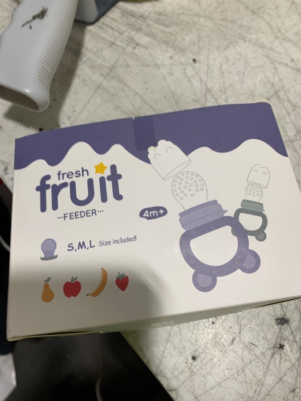 Photo 1 of 2 Pack Silicone Baby Fruit Feeder with Mini Freezer Tray, Breastmilk Popsicle Molds for Baby Teething Relief, Fresh Food Feeder for Safe Infant Self Feeding, Extra Food Pouches