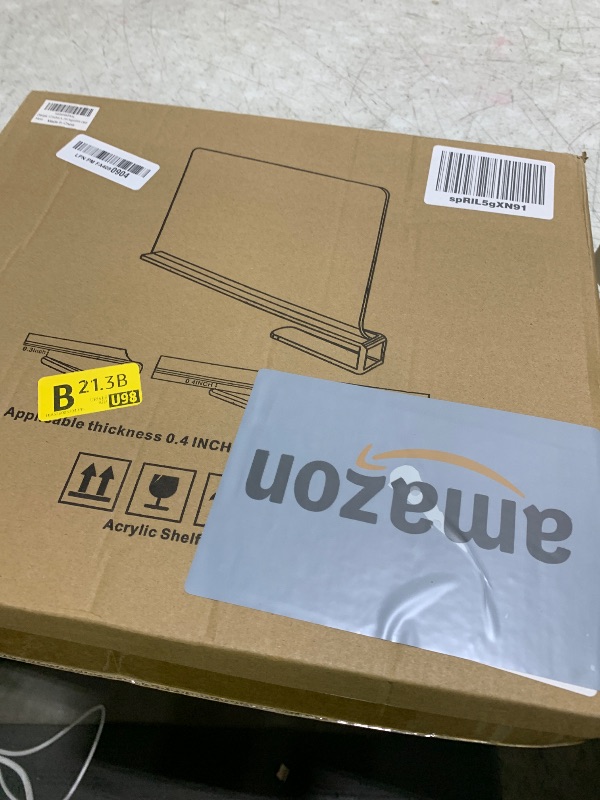 Photo 1 of 12 Inches [Extra Tall Version] Clear Shelf Dividers for Closet Organization and Storage, 6 Pack Purse Organizer for Closet Acrylic Adjustable Bookshelf for Organization, Perfect for Sweater, Clothes