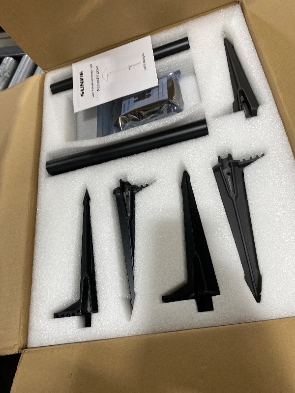 Photo 1 of SUNVIE All-in-ONE Landscape Lighting Kit 6-Pack LED Outdoor Pathway Lights, 2-Pack Spotlights, 60W Transformer, 100FT 16/2 AWG Wire and Connectors Outdoor Landscape Lighting for Walkway Garden Yard