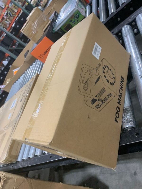 Photo 2 of 1500W Fog Machine Halloween Outdoor,Smoke Machine with 24 LED Lights,12 Colors 4 Light Modes,25000CFM Fogger with Wired Receiver and Remote Controls for DJ,Party,Halloween, Wedding,Stage Effects