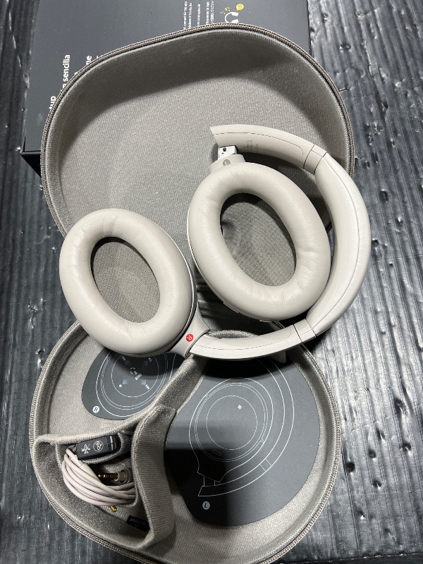 Photo 1 of Sony WH-1000XM4 Wireless Premium Noise Canceling Overhead Headphones with Mic for Phone-Call and Alexa Voice Control, Silver WH1000XM4