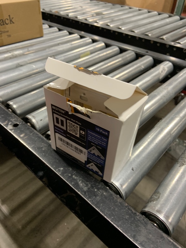 Photo 1 of (10 Pack) BESTTEN USWP6 Matte Snow White 2-Gang Screwless Wall Plate, Decorator Outlet Cover, H4.69” x W4.73”, for Light Switch, Dimmer, USB, GFCI, Receptacle