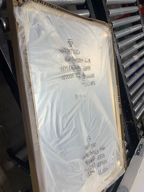 Photo 1 of Kohler 26052-BGL Essential Rectangular Bathroom Mirrors, Bathroom Mirrors for Over Sink, 22 in. W x 34 in. H, Moderne Brushed Gold