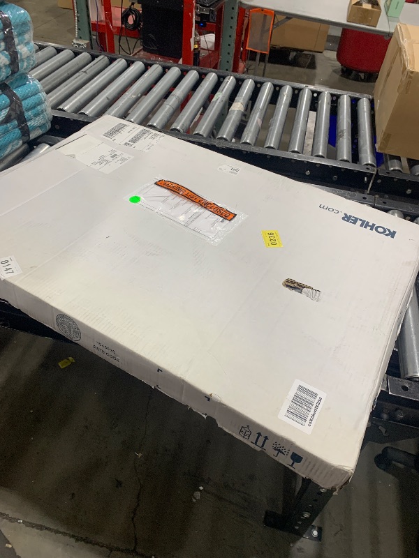 Photo 1 of Kohler 26052-BGL Essential Rectangular Bathroom Mirrors, Bathroom Mirrors for Over Sink, 22 in. W x 34 in. H, Moderne Brushed Gold