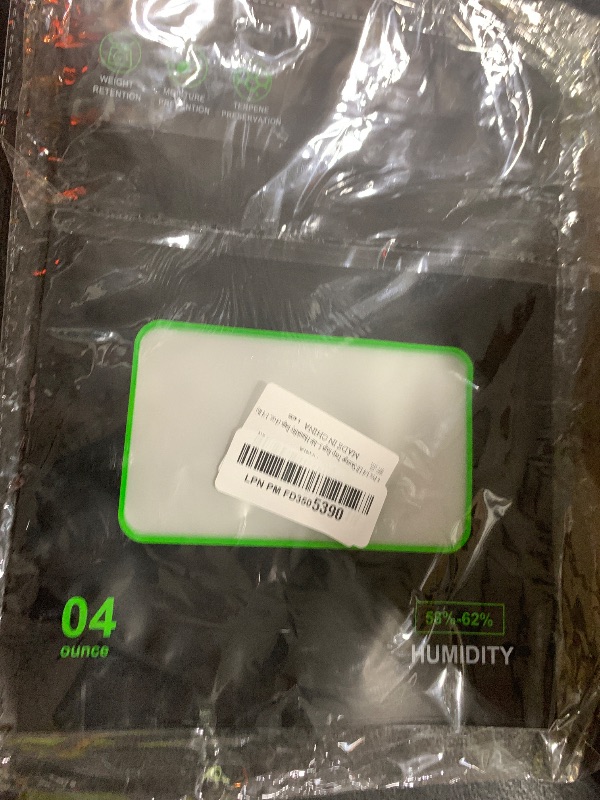 Photo 1 of 6 Pcs 1/4 LB Storage Terp Bags 58%-62% RH 2-Way Humidity Control for Curing & Storage - Resealable (4 oz, 1/4 lb)