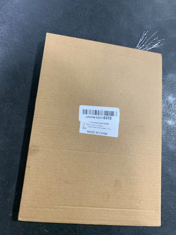 Photo 1 of 36 Pack Plastic Blue Snowflake Ornaments Christmas Winter Decorations, Hanging Snowflake Decorations for Winter Wonderland Christmas Tree