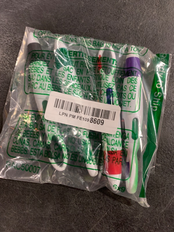 Photo 1 of Retractable Shuttle 4-in-1 Multicolor Ballpoint Pens with Carabiner Clip - 4 Count, 1.0mm, Gift Pens for Office, School, Adults, Kids, Nurses