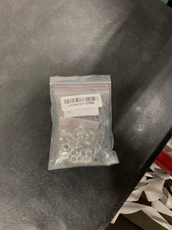 Photo 1 of 200 Sets 1/4 Inch Metal Grommet Eyelets with Washers, 6mm Hole Self Backing Eyelet Metal Grommet Kit for Repair Leather Canvas Fabric Curtain Clothes Shoes Bag