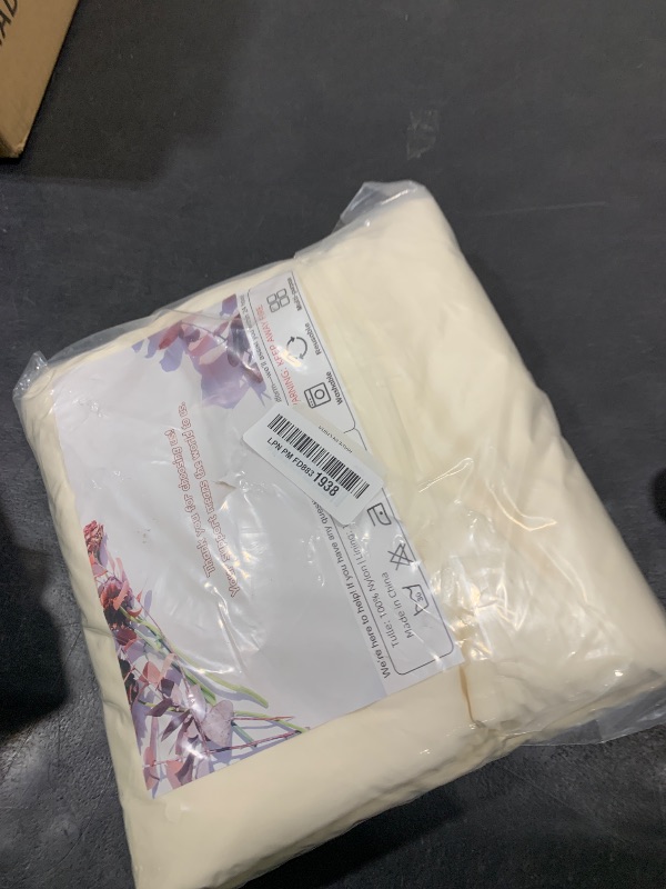 Photo 1 of 10x10ft Wrinkle Free Ivory Backdrop Curtain for Parties Soft Fabric Drapes Wedding Ivory Curtain Backdrop for Birthday Party Decorations Background for Photography 5x10ft,2 Panels