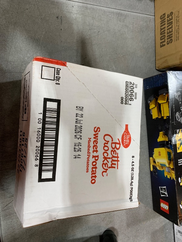 Photo 1 of *****BB 07/22/2026****
Betty Crocker Sweet Potato Mashed Potatoes, Made with Real Potatoes, 4.5 oz (Pack of 8)