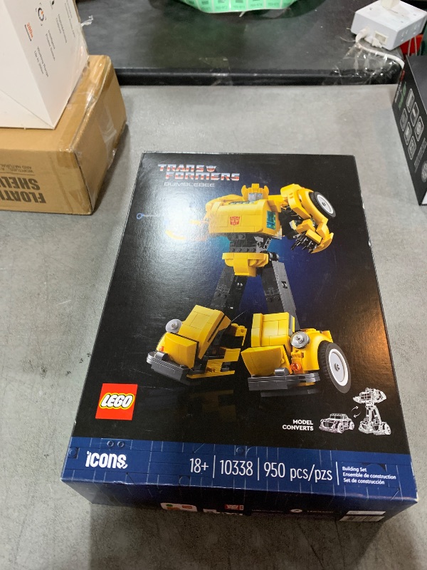 Photo 1 of LEGO Icons Transformers Bumblebee Action Figure, Collectible Robot Gift for Adults, Movie Themed Model Building Set for Sci-Fi Enthusiasts and Transformers Fans, Converts to Vehicle Mode, 10338