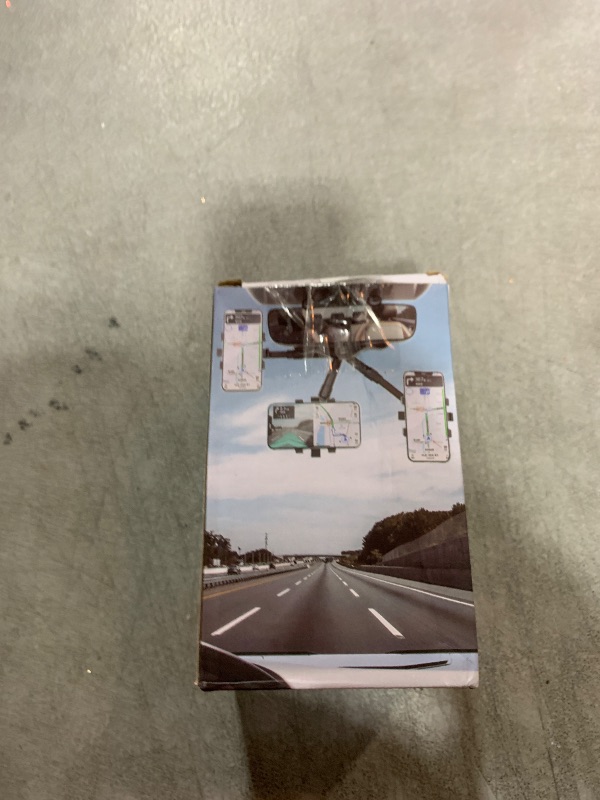 Photo 1 of 360° Rotatable & Retractable Rearview Mirror Phone Mount - Universal Car Phone Holder for All Smartphones 4-7.5 Inches,Black.