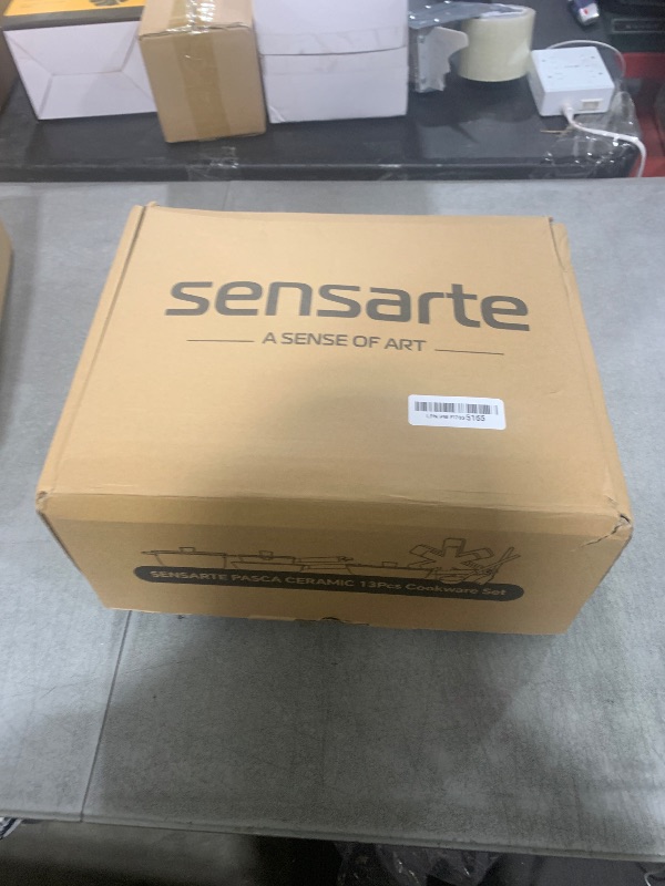 Photo 2 of SENSARTE Ceramic Nonstick Cookware Set, Non-toxic Healthy Pots and Pans Set Ceramic Coated Kitchen Cooking Set, Free of Intentionally Added PFAS/PTFE, Dishwasher&Oven Safe Induction Compatible, 13pcs