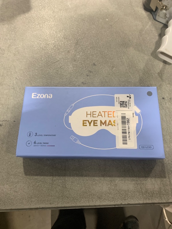 Photo 1 of Heated Eye Mask, Warm Eye Compress Mask, USB Electric Eye Heating Pad with Temperature & Timer Control, Dry Eye Mask for Dry Eyes Blepharitis Sinus Migraine Stye MGD Puffiness Gray