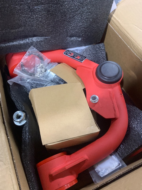 Photo 1 of 1-3" Lift Front Upper Control Arms for Nissan Xterra 2005-2015, Nissan Frontier 2005-2021, Pathfinder 2004-2018, PU Bushing, 2 Replacement Ball Joints, Wrinkle Red