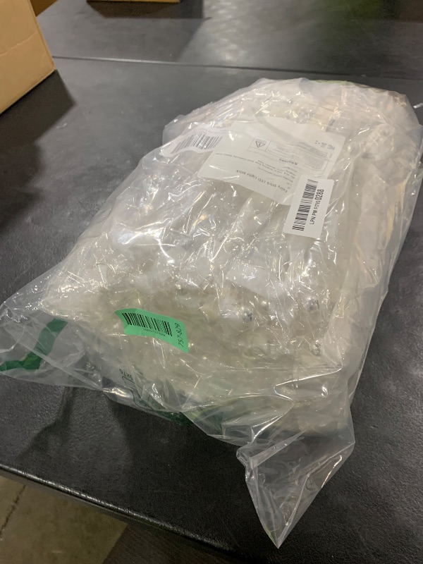 Photo 1 of 100 Pcs Wedding Wands Ribbon with 3 Colorful Flashing Modes, Light up LED Silk Fairy Wands, Glow Lace Stick with Bells for Wedding Reception, Graduation, New Year, Birthday Party (Warm White)