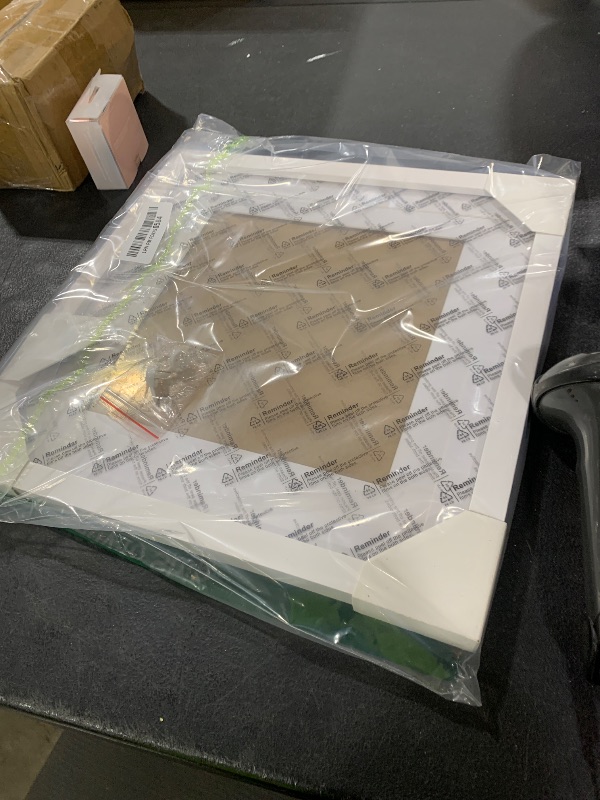 Photo 1 of 12x12 inch Wood Picture Frame for Wall Hanging Square Photo Frames with 2 Mats 8x8 inch and 10x10 inch Pictures for Baby Scan,Poster,Decoration,Anniversary,Wedding,Christmas,Diamond Painting(White)