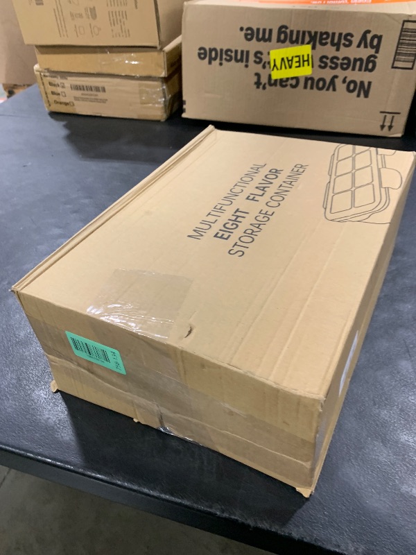 Photo 1 of Snackle Box Container, Stainless Steel Divided Serving Tray with Lid and Handle, 8 Compartment Portable Snack Platters - Clear Storage Organizer for Fruit Candy Nuts Veggie - Perfect for Travel Party