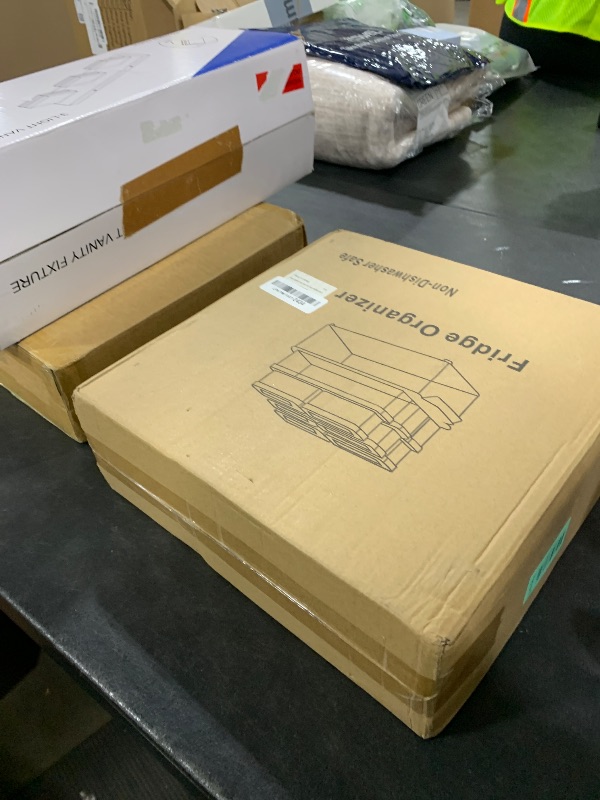 Photo 1 of 10 Pack Refrigerator Pantry Organizer Bins, Stackable Fridge Organizer Bins with Lids, Clear Plastic Food Storage Bins for Kitchen, Countertops, Cabinets, Fridge, Drinks, Fruits, Vegetable, Cereals