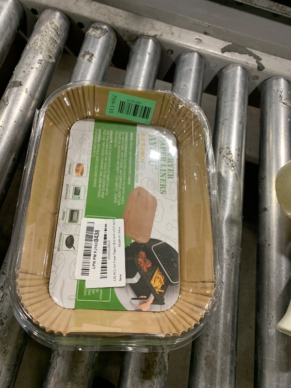 Photo 1 of (125PCS) Air Fryer Liners, Disposable for Ninja Dual Air Fryer accessories, Parchment Paper liners rectangle 8.6''*5.5''