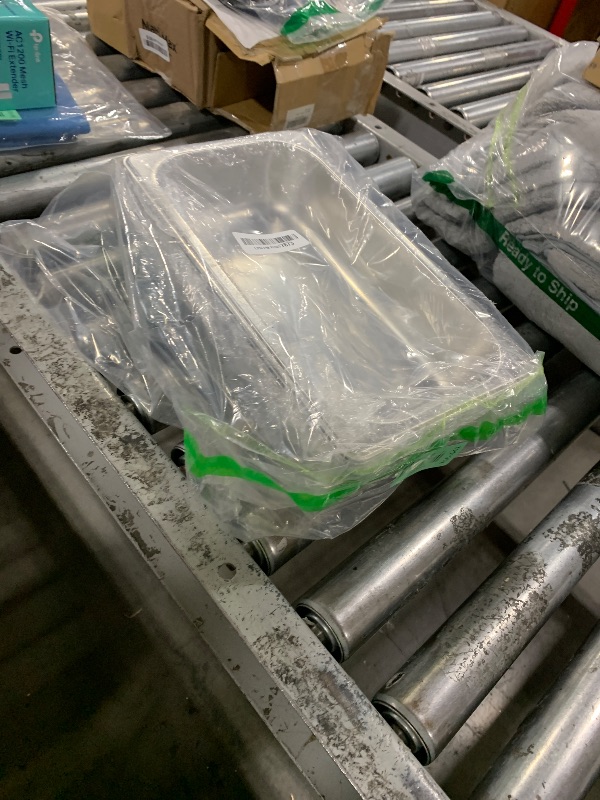 Photo 1 of 10 Pack Hotel Pans Stainless Steel Steam Table Pan 1/3 Size, 0.8 mm Thick Anti Jam Warming Pans for Food Warmer Restaurant Catering Supplies, 12.8 x 6.9 Inch(2-1/2 Inch Deep,Standard)