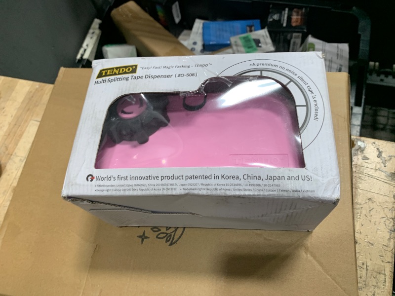 Photo 1 of [TENDO°] Multi-Section Tape Dispenser ZO-508: Innovative Cutter for Custom Tape Width (Pink)