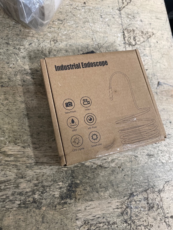 Photo 1 of [Dual-Lens] Endoscope Camera with Light, 1920P HD Borescope with 8+1 Adjustable LED Lights, IP67 Waterproof 16.5FT Semi-Rigid Snake Cord Inspection Camera for iPhone, iPad and Android Phone (Type C)