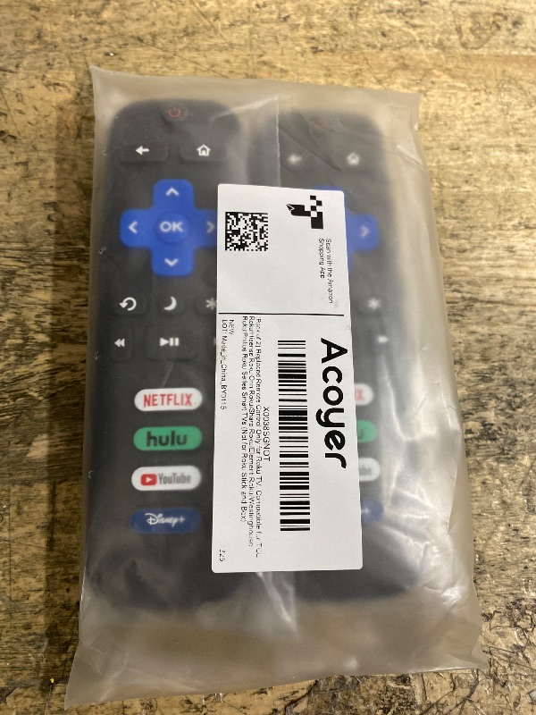 Photo 1 of (Pack of 2) Replacement Remote Control Only for Roku TV, Compatible for TCL Roku/Hisense Roku/Onn Roku/Sharp Roku/Element Roku/Westinghouse Roku/Philips Roku Smart TVs (Not for Roku Stick and Box)