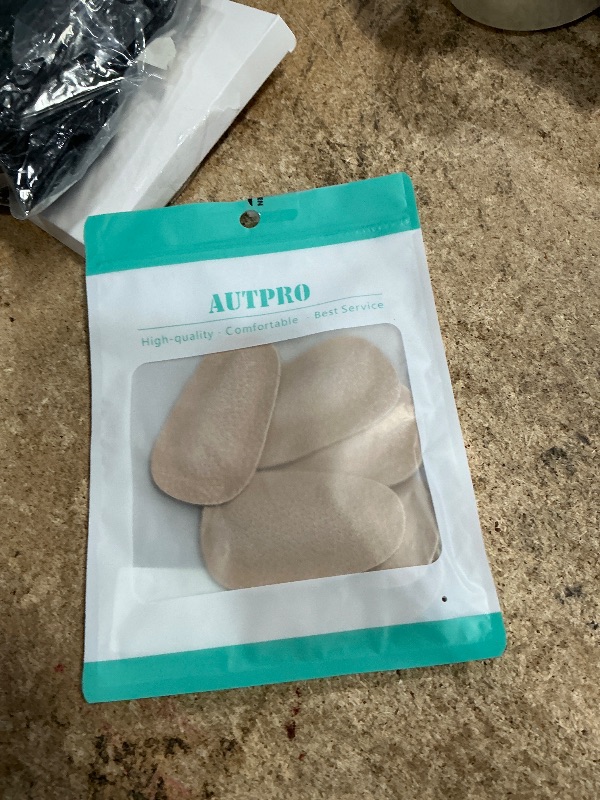 View 2 of (3 Pairs) Pigskin Heel Cushions Cups for Plantar Fasciitis, Sore Heel Pain, Bone Spur & Achilles Tendonitis, Heel Support Insoles, Adhesive Heel Padding Inserts for High Heels Boots Flats Sandals