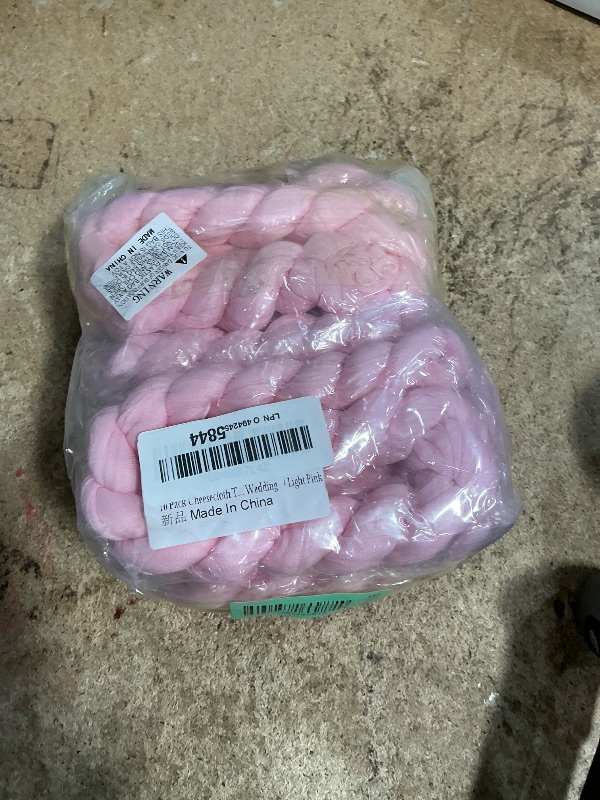 Photo 1 of 10 Pack Light Pink Cheesecloth Table Runner 17x108 Inch Boho Gauze Cheese Cloth Table Runners for Wedding Party Baby Shower Birthday Home Decor