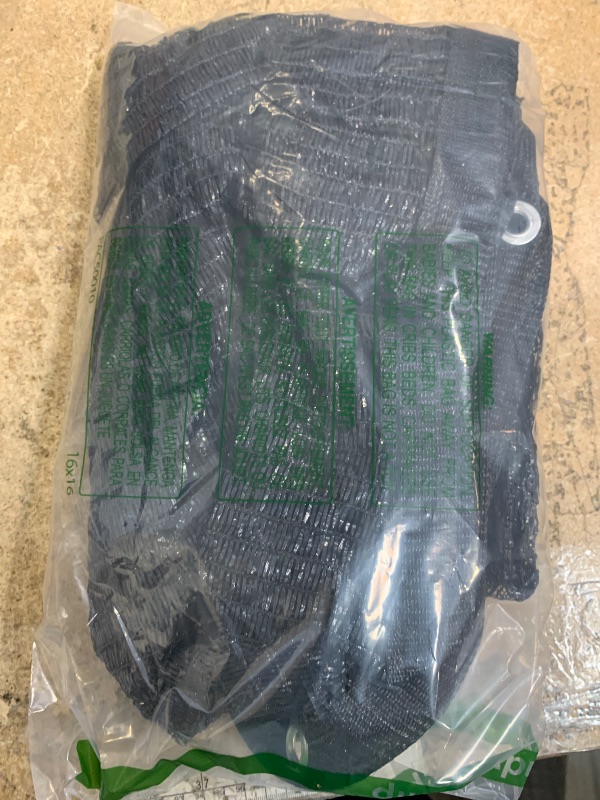 Photo 1 of [WindscreenSupplyCo] 55% 3 x 6 FT Shade Cloth Sun Shade Net with Grommets Sunblock Mesh Tarp for Garden Plants Cover Greenhouse and Patio