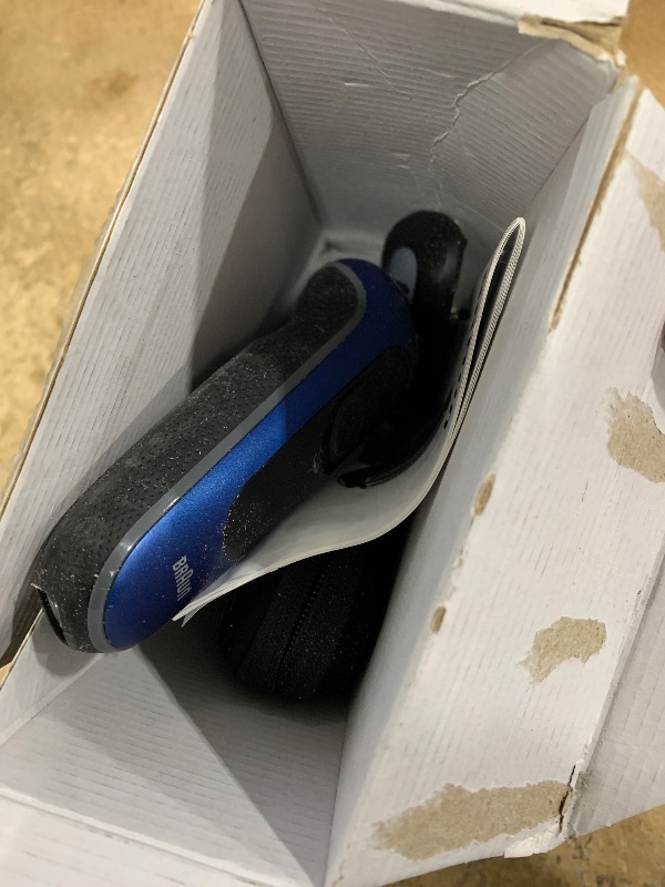 Photo 1 of ***EXTREMELY DIRTY / SHOWS HEAVY USAGE*** Braun Series 6 6040cs Electric Shaver with Charging Stand, Precision Trimmer, Wet & Dry, Rechargeable, Cordless Foil Shaver, Blue