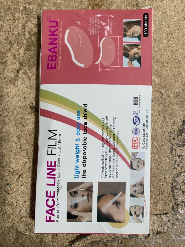 Photo 1 of 100 PCS Microblading Makeup Shower Face Shields Visors, Disposable Face Shields Masks for Hairspray Salon Supplies and Eyelash Extensions Eye Eyelid Surgery Aftercare