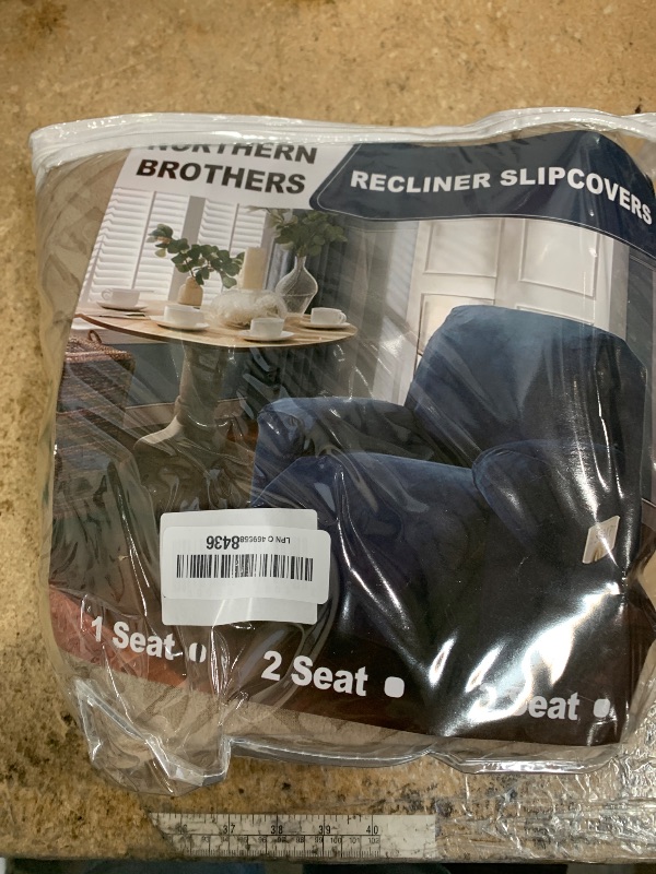 Photo 1 of (SMALL) NORTHERN BROTHERS Recliner Chair Covers, Stretch Recliner Covers That Stay in Place 4 Pieces 1 Seater with Storage Pockets, Washable Recliner Slipcovers for Kids, Pet, Khaki