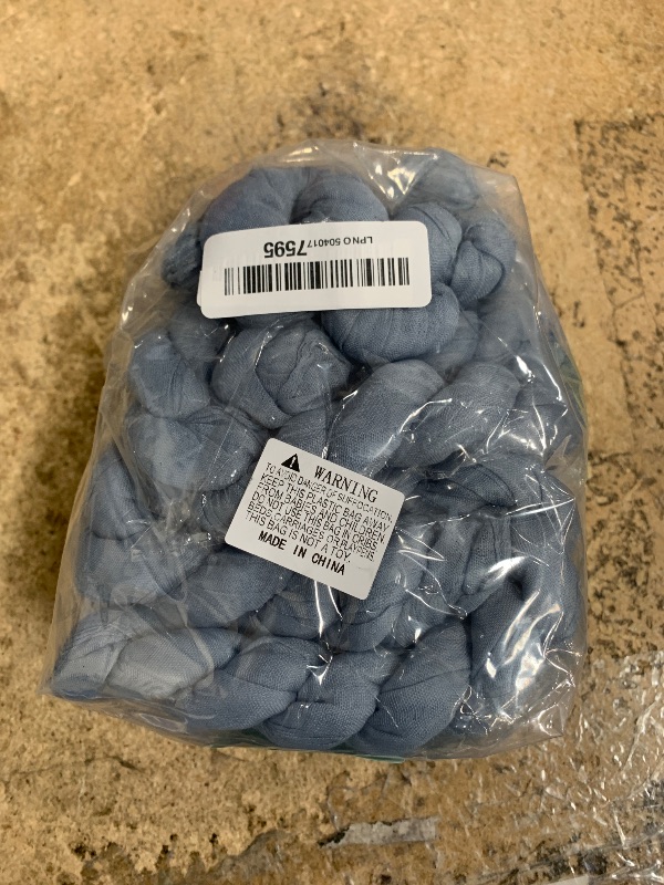 Photo 1 of 10 Pack Dusty Blue Cheesecloth Table Runner 17x108 Inch Boho Gauze Cheese Cloth Table Runners for Wedding Party Baby Shower Birthday Home Decor