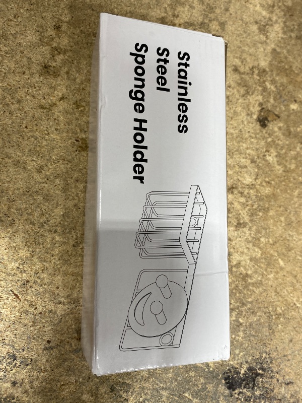 Photo 1 of [Slim & Space-saving] Sponge Holder for Kitchen Sink, Sponge Caddy for Scrub Daddy / Scrub Mommy Smiley Face, Sink Organizer Accessories for Dish Brush, Scrubber -with 2 Suction Cups & 1 Adhesive Hook