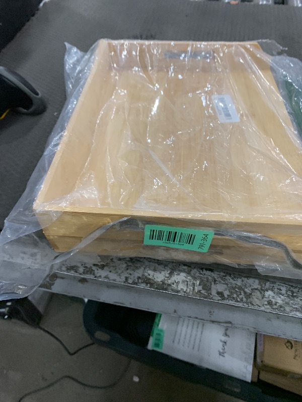 Photo 1 of **ONLY TWO PIECES**AceOrbit 4 Pcs Stackable Paper Tray Bamboo Wood Desk Organizer Letter Tray 4 Tier Wooden File Organizer Desk Shelf for Documents, Letter Sorter, Envelopes and Magazine Holder