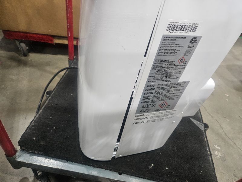 Photo 1 of ** front panel is cracked on right side see pics, powers on *** - Humhold 14000 BTU Portable Air Conditioners, Remote Control, 3 in 1 Free Stand Smart Cooling Portable AC Unit with Dehumidifier, Fan, Cools Room up to 700 sq.ft, 24H Timer, Windows Sealing 