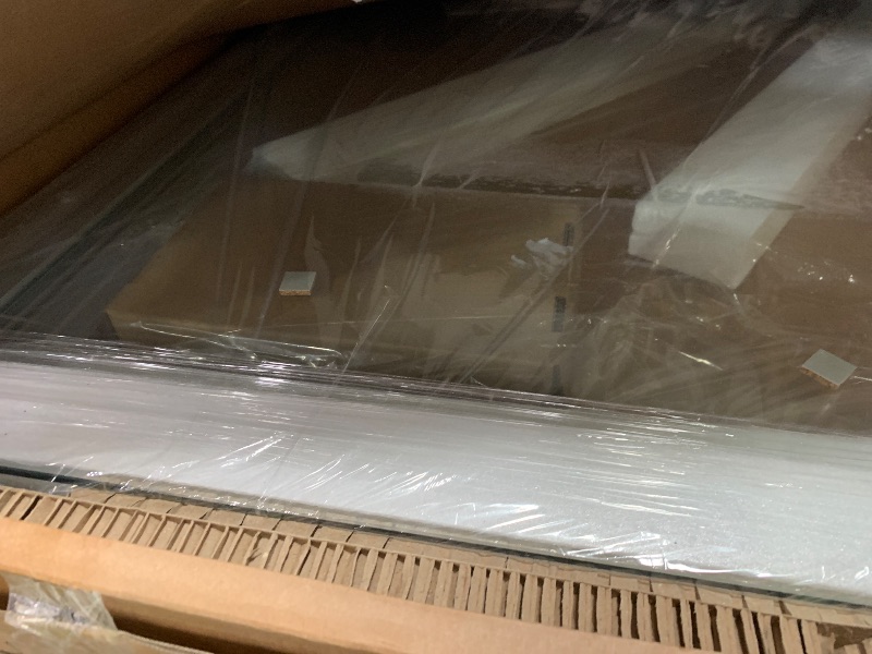 Photo 1 of (SOLD AS PARTS) Frameless Glass Shower Door 60-65’’ W x 72’’ H, Single Sliding Shower Door, , Stainless Steel Hardware, Low Threshold, Matte Black