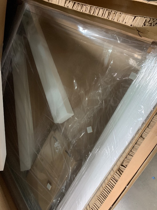 Photo 1 of (SOLD AS PARTS) Frameless Glass Shower Door 60-65’’ W x 72’’ H, Single Sliding Shower Door, , Stainless Steel Hardware, Low Threshold, Matte Black