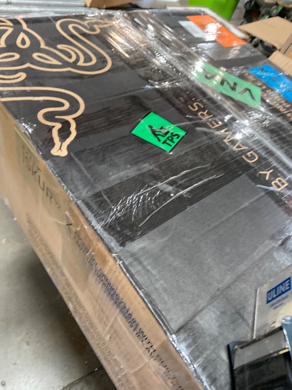 Photo 1 of **PARTS ONLY** Razer Enki Gaming Chair: All-Day Comfort - Built-in Lumbar Arch - Optimized Cushion Density - Dual-Textured, Eco-Friendly Synthetic Leather - Reactive Seat Tilt & 152-Degree Recline - Black/Green