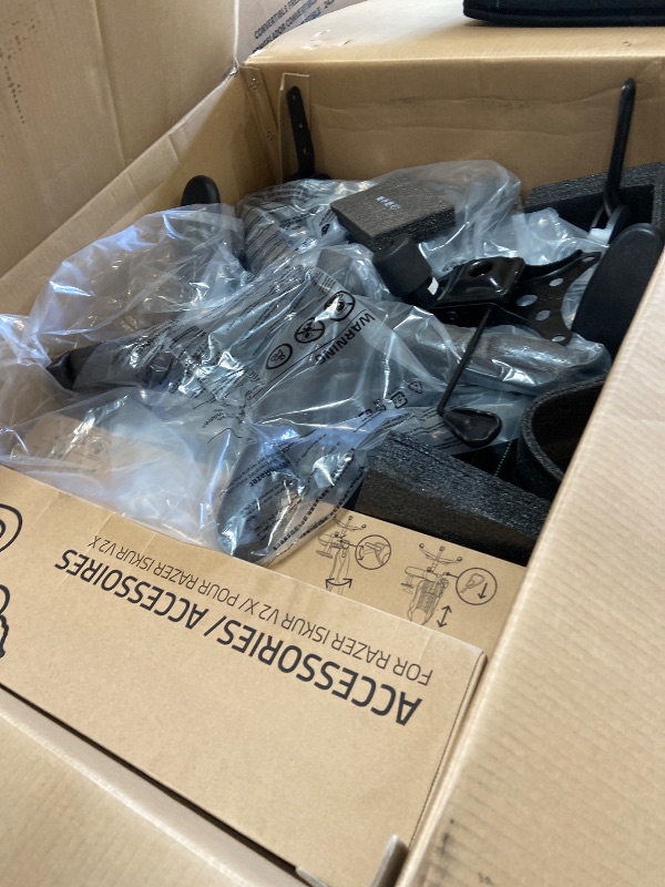 Photo 1 of **PARTS ONLY** Razer Enki Gaming Chair: All-Day Comfort - Built-in Lumbar Arch - Optimized Cushion Density - Dual-Textured, Eco-Friendly Synthetic Leather - Reactive Seat Tilt & 152-Degree Recline - Black/Green