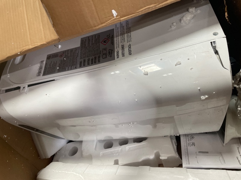 Photo 1 of ** front panel is cracked on right side see pics, powers on *** - Humhold 14000 BTU Portable Air Conditioners, Remote Control, 3 in 1 Free Stand Smart Cooling Portable AC Unit with Dehumidifier, Fan, Cools Room up to 700 sq.ft, 24H Timer, Windows Sealing 