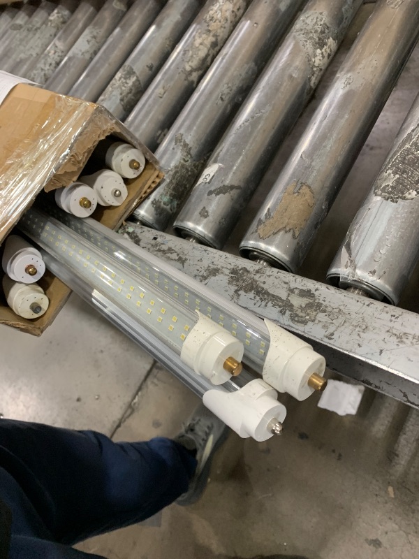 Photo 1 of (MISSING) Skymoatled 8Pack 8FT LED Shop Light Garage Light,100W 6000K White Light 15000LM Super Bright,Hanging/Surface Mount,Linkable T8 LED Tube Lights for Garage,Warehouse, Workshop,Plug and Play