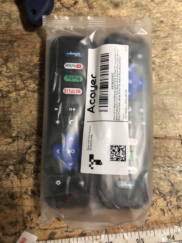 Photo 1 of (Pack of 2) Replacement Remote Control Only for Roku TV, Compatible for TCL Roku/Hisense Roku/Onn Roku/Sharp Roku/Element Roku/Westinghouse Roku/Philips Roku Smart TVs (Not for Roku Stick and Box)